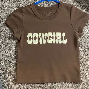 Brandy Melville Ashlyn cowgirl crop top